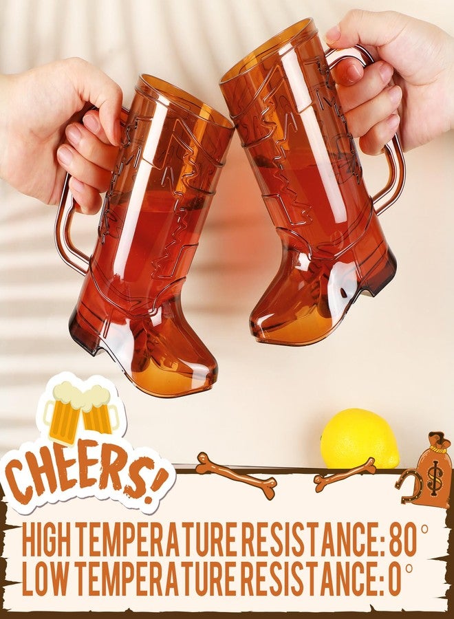 Sliner 30 Pcs Cowboy Party Favors Include 6 20 oz Cowboy Boot Mug Cup 6 Cowgirl Plastic Straws 6 Paisley Bandanas 12 Fake Mustaches for Western Theme Birthday Party Decorations Supplies(Fresh Color) - Image 5